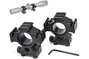 BESTSIGHT Scope Ring 1inch&30mm Scope Mount High Profile Multi Picatinny Weaver Rail Scope Mount kit【2 pcs】