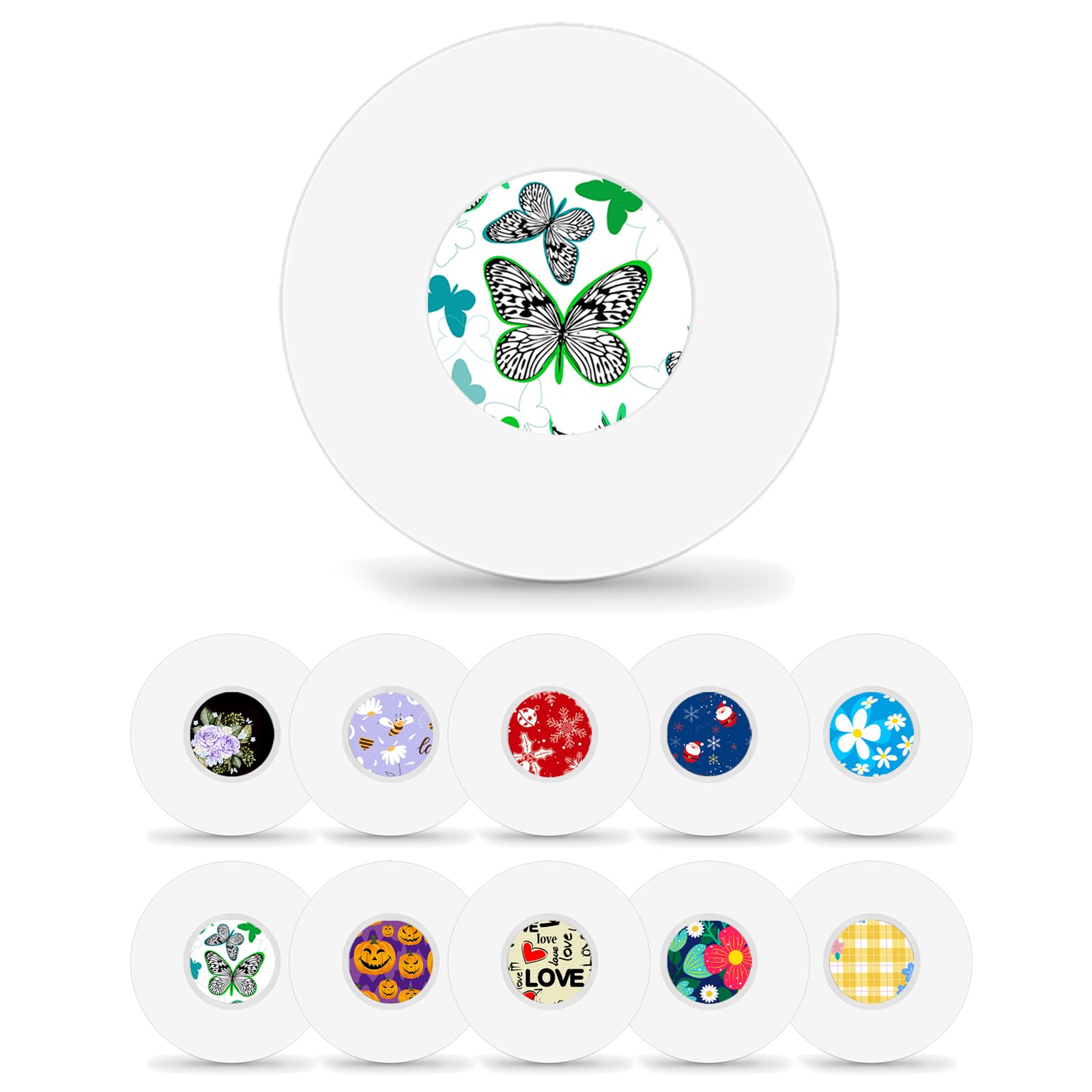 Photo 1 of HONYOU 40Pack Libre 3 Plus Sensor Covers Waterproof with Sensor Pattern Stickers, Freestyle 15 Days CGM Tape Clear Adhesive Patches with Hole, Latex-Free Hypoallergenic & Long Stay