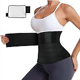 AMZBOSS Waist Trainer for Women Lower Belly Fat, Waist Sweat Band for Women, Belly Band Sweat Belt, Stomach Wrap, Body Shaper