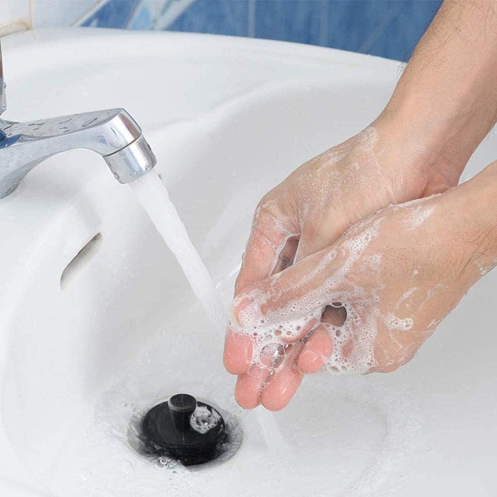 Tub Stopper, Universal Bathtub Stopper, Bathroom Sink Drain Plug, Universal Silicone Drain Stopper Bath Plug for Kitchen Bathtub Sink Drains (2, white) - - 