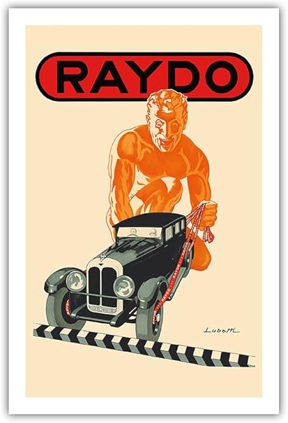 Amazon Co Jp Raydoブランド 自動車ブレーキメーカー ビンテージな広告ポスター によって作成された ルバッティ C 1930 プレミアム290gsmジークレーアートプリント 61cm X 91cm ホーム キッチン