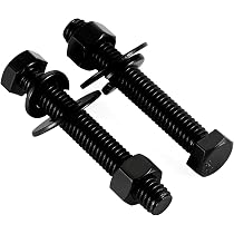 Tornillos Y Tuercas De Cabeza Hexagonal De 1/4-20 X 1-1/2 Pulgadas, Arandelas Planas, Arandelas De Resorte, Acero Inoxidable 18-8 (304), 10 Juegos