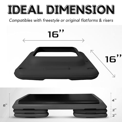 Step Up Box For Workout Yes4All 16x16 Adjustable Step Risers - Pair Of ...