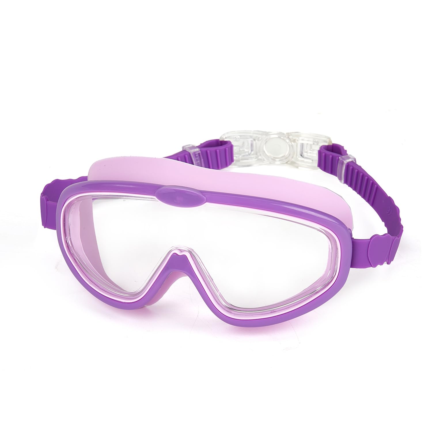 YzoTek Kids Wide View Swimming Goggles - HD Large Frame Anti-Fog Waterproof Pool Goggles for Children & Teens Age 3-16