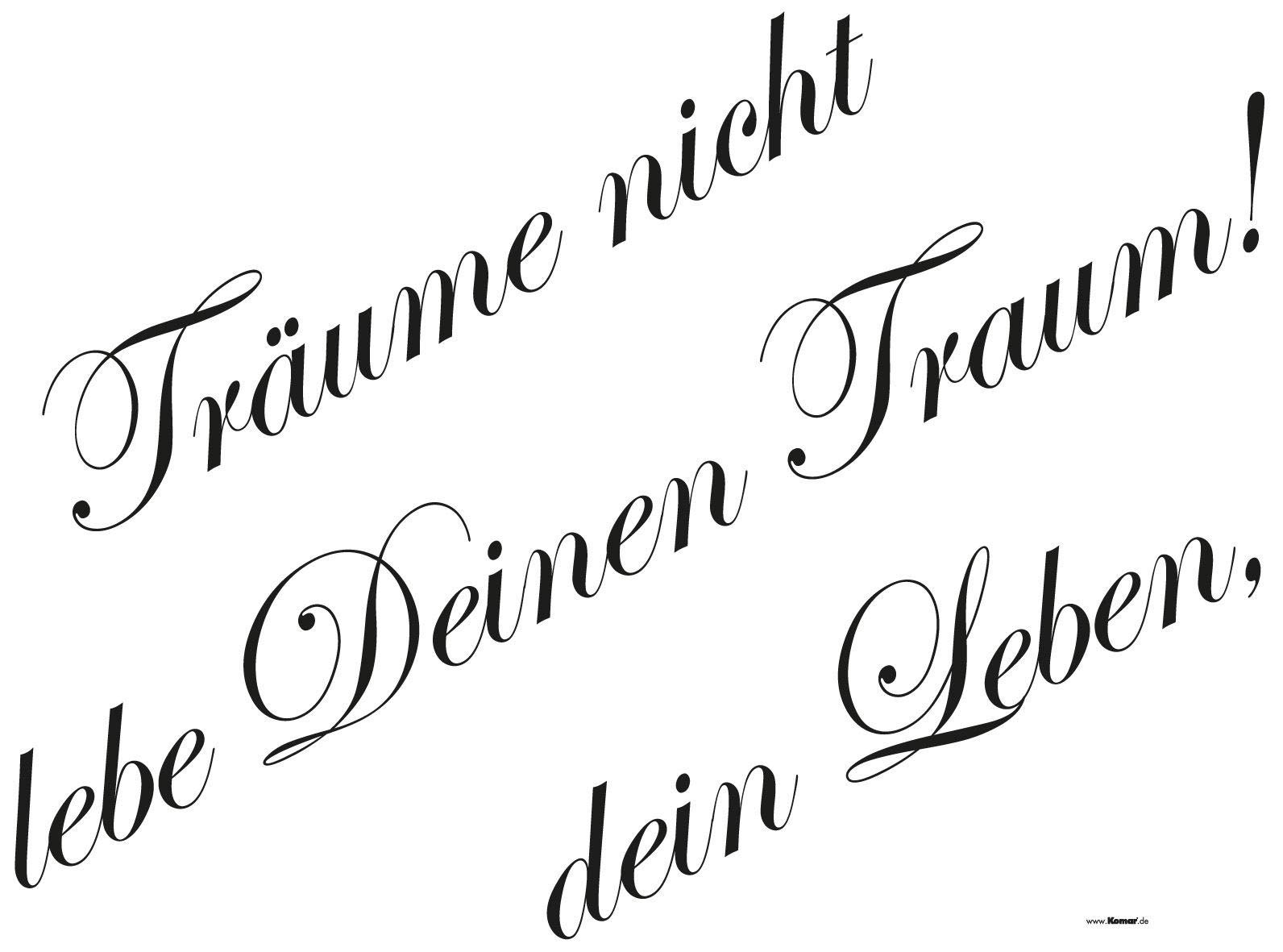 Komar 17051h Träume Deco Stickers, Brown, 100 x 70 cm