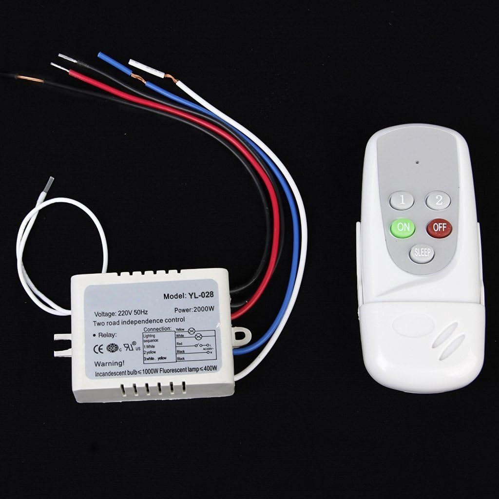 NAMVO Wall Switch and Remote Control 2-Way On/Off Digital 220V-240V Wireless Switch Light Radio - Image 3