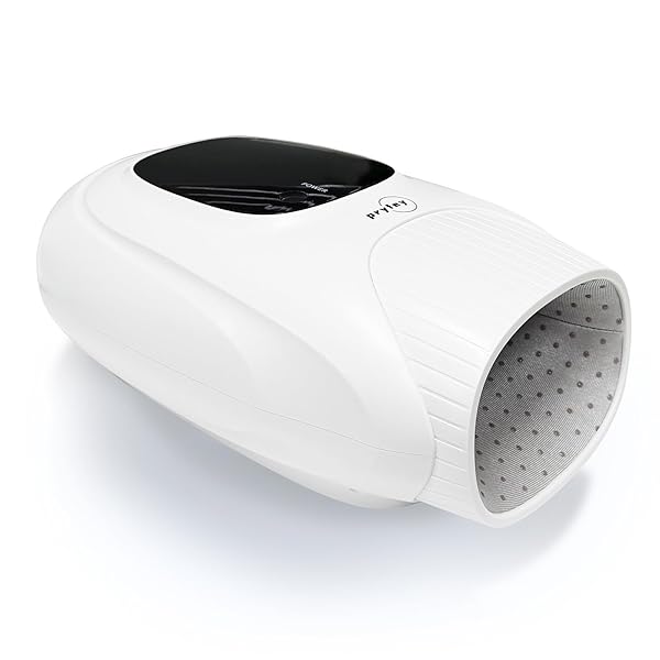 HAND MASSAGER WITH HEAT AND COMPRESSION, HAND MASSAGE WITH 2 VIBRATION 6 MODES 6 INTENSITIES, ELECTRIC HAND MASSAGER FOR ARTHRITIS AND CARPAL TUNNEL RELIEF, VALENTINES DAY GIFTS FOR WOMEN MEN, WHITE
