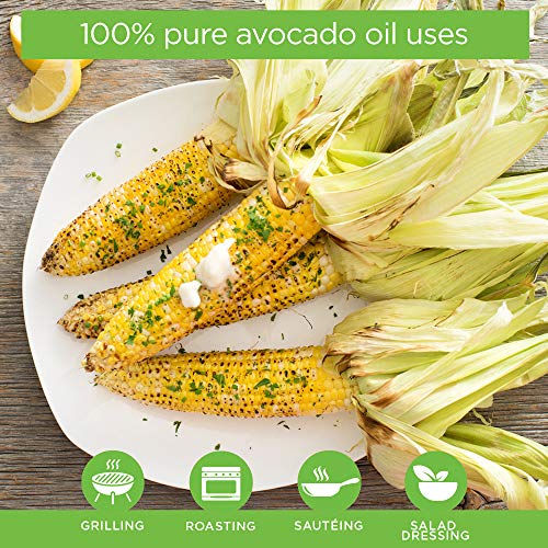 Nutiva Organic SteamRefined Avocado Oil, 100 Pure, 1 Gallon, USDA