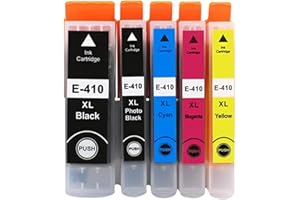 410 XL T410XL Ink Cartridge for E-xpression XP 630 635 640 645 530 830 900 7100 XP-630 XP-7100(1 Set(5PC))