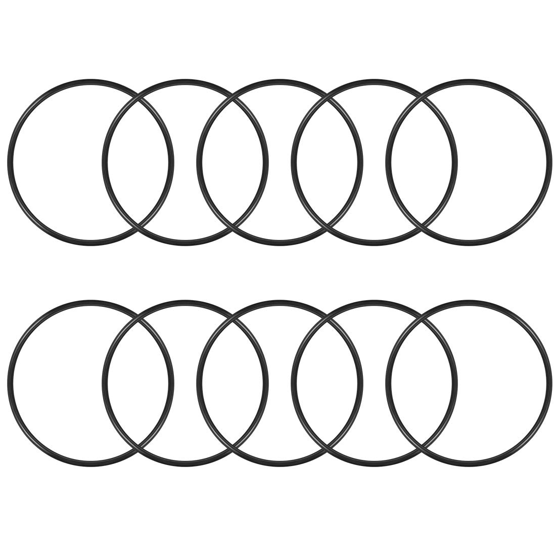 Photo 1 of uxcell Nitrile Rubber O-Rings 75mm OD 70.2mm ID 2.4mm Width, Metric Sealing Gasket for Automotive Machine Plumbing, Pack of 10