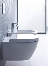 Duravit Starck 2 Darling New Toilet Seat Soft Close Urea Hinges White view 5