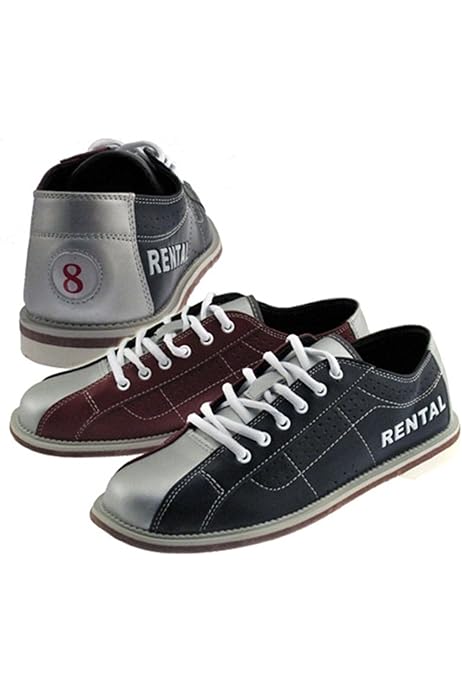 Classic Women's Rental-Style Bowling Shoes | Affordable, Light-Up Laces, Non-Marketing Rubber Sole