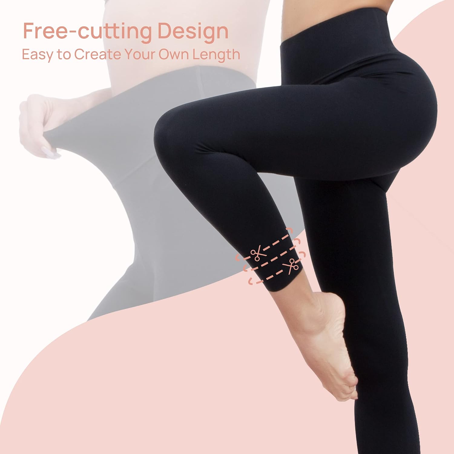 AKASO Women's Workout Leggings, Free-Cutting (No Curling Edge), 7/8 Length High Waisted Yoga Pants, Naked Feeling Tight Pants: Clothing