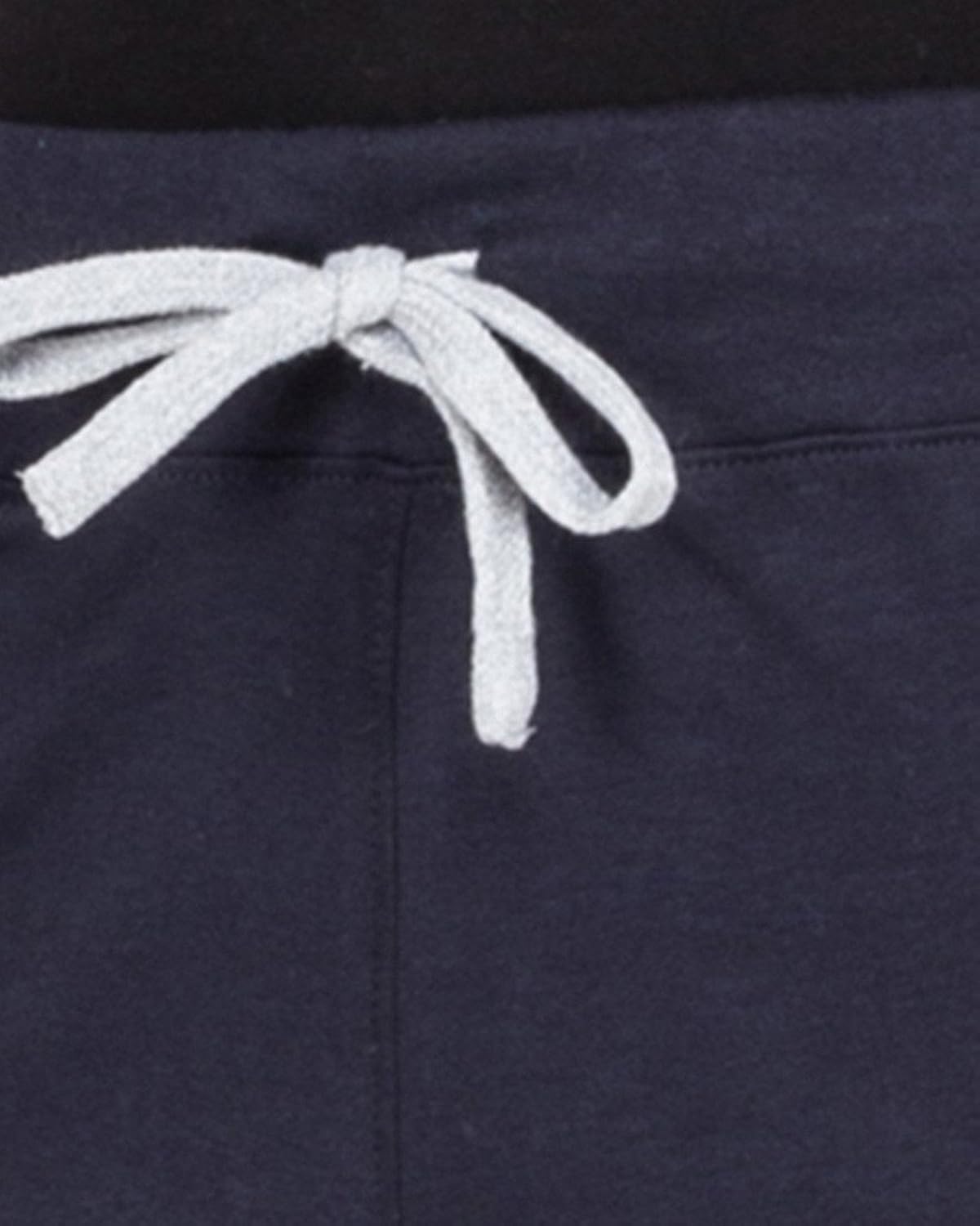 campus sutra womens printed track pant navy blue