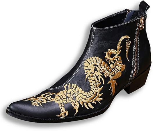 zapatos de vestir tipo bota para hombre