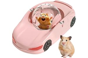 Hamster Exercise Ball Sports Car,Running Ball Funny Transparent Ball,Exercise Wheel for Hamsters, Silent Fitness Wheel Toy Ve