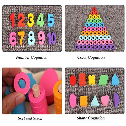 image for Style-Carry Wooden Shape Sorter Educational Toys - Caterpillar Early E