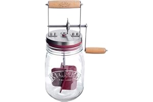 Kilner Vintage Glass Butter Churn; Delicious Homemade Butter in as Little as Ten Minutes; Large 34-Fluid Ounce Capacity Butter Churner, 1 EA
