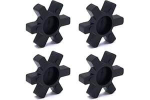 GRLITRA Flexible L095 NBR Rubber Spider Insert Solid Spider Center Inserts Fits for Lovejoy Martin L-Jaw Coupling (4 Pack)