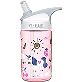 CamelBak eddy Kids Water Bottle Kids Big Bite Valve - Spill Proof - Water Bottle For Kids - BPA-Free Water Bottle - 12oz, Unicorn Party