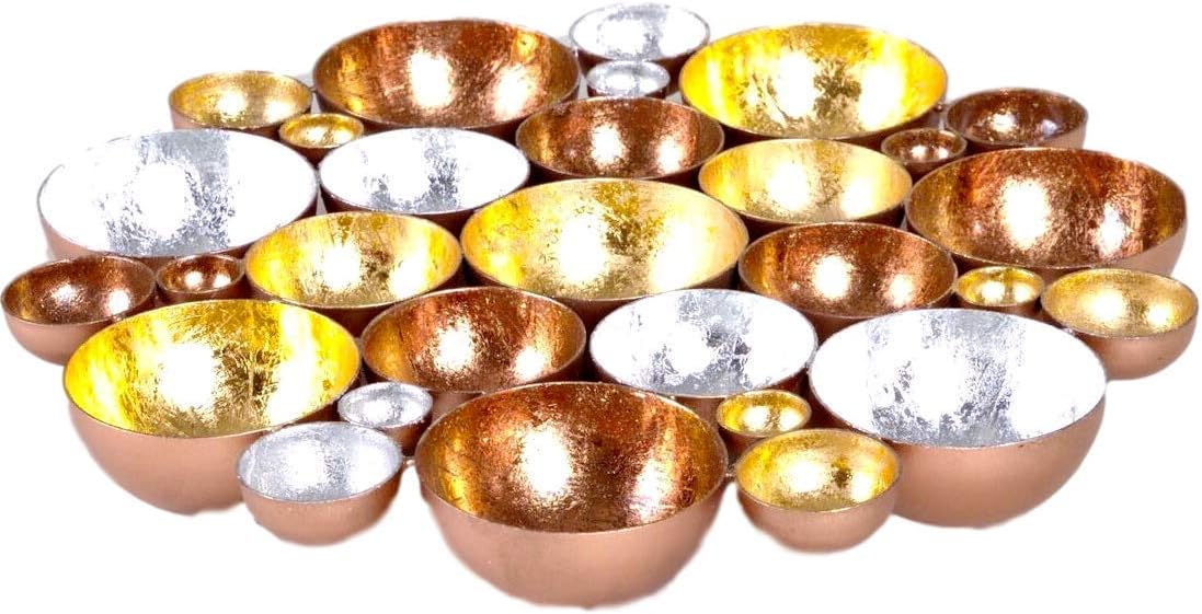 grafin teriors Vela Soporte/portavelas Oro – Roségold – Plata/Techo