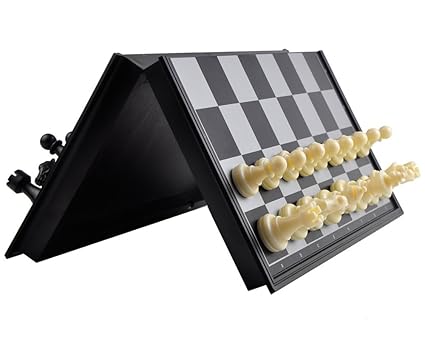 OleOletOy Schachspiel Magnetisch - 32x32cm klappbar Brettspiel für Eltern und Kinder - Schachfiguren mit Ausgezeichneter Vera