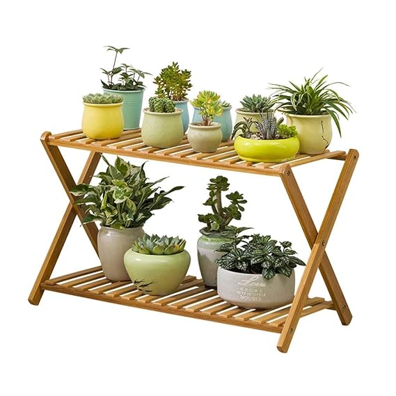 GZHK Estantes para Plantas, Soporte de Flores, Soporte de bambú ...