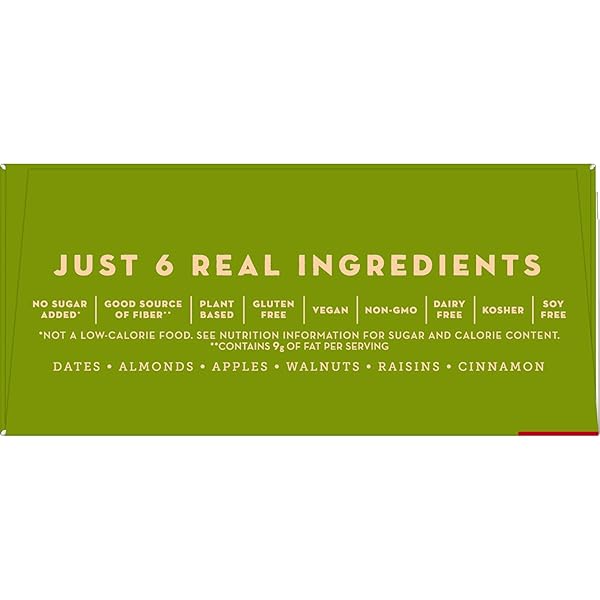 LARABAR APPLE PIE, GLUTEN FREE VEGAN FRUIT & NUT BARS, 1.6 OZ BARS, 12 CT