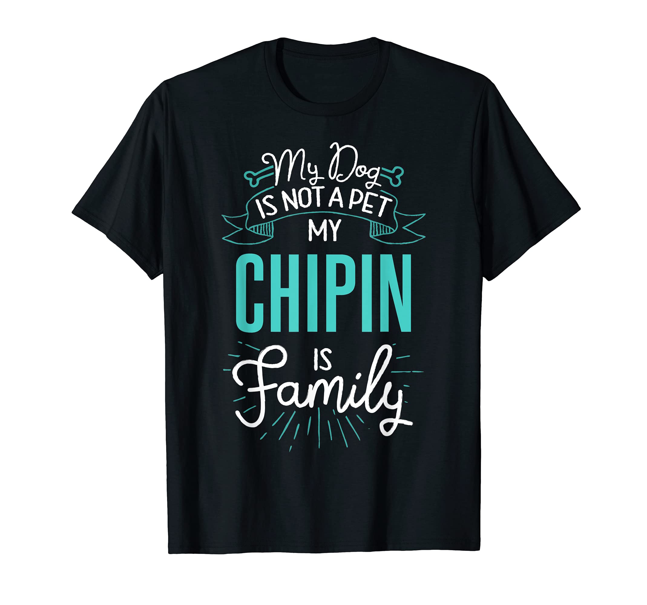 Cute Chipin Design Family Dog Giftn T-Shirt