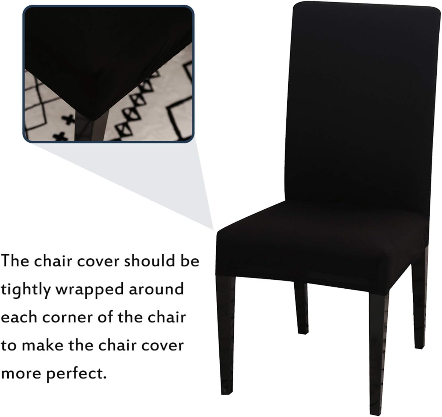Aisprts Dining Room Chair Covers Slipcovers Set of 6 - Image 3
