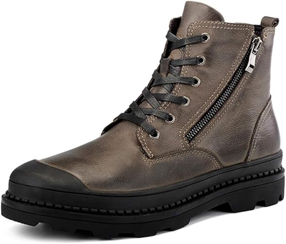 Amazon Dong トレッキングブーツ マーティンブーツメンズ 冬靴 防寒靴 防水 ウィンターブーツアウトドア 保暖 裏起毛 滑り止め スノーシューズ スニーカー ウォーキングシューズ レースアップ 厚底 ワークブーツ ブーツ