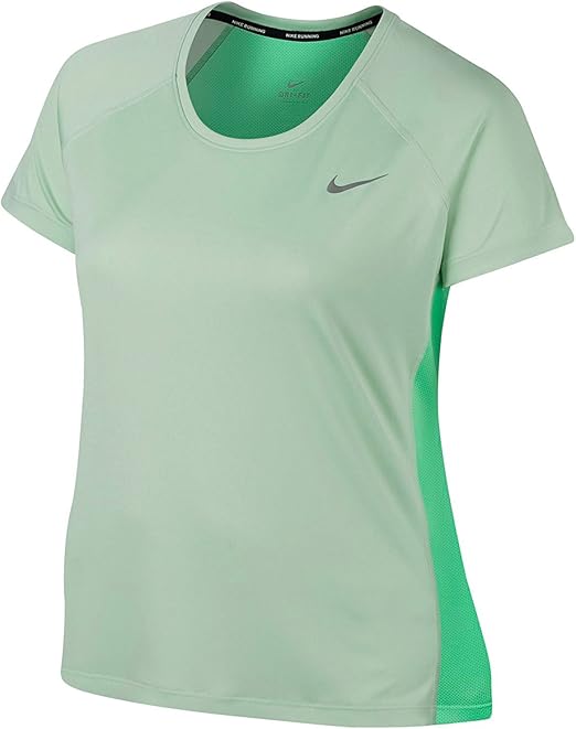 Nike Womens Plus Miler Colorblock Short Sleeves Pullover Top Green 1X: Amazon.ca: Sports & Outdoors