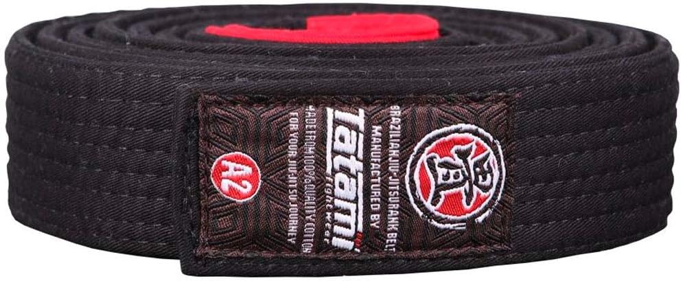 BJJ Belt Adult Size | IBJJF Approved Adult’s Size Brazilian Jiu-Jitsu Belt 100% Cotton for Durable and Lightweight Design Competition Ready Belts | Black