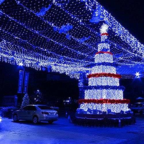Christmas Tree Lights, 10 * 8M-2000LED Net Light Decoration Mesh Fairy Light Tree Packaging 8 Lighting Pattern Christmas Wedding Valentine's Day Home Garden Party Decoration