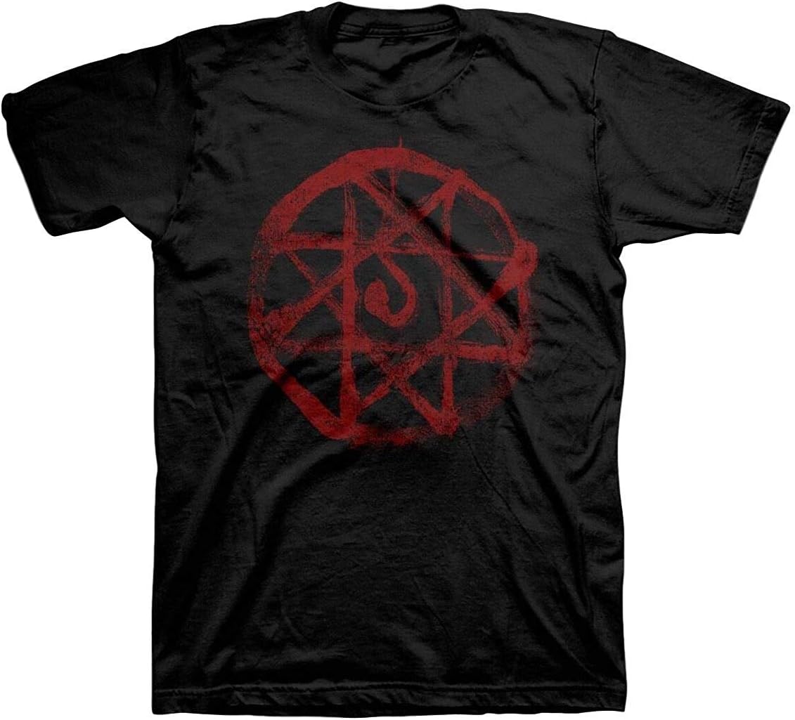 Fullmetal Alchemist Anime Distressed Logo Mens T-Shirt