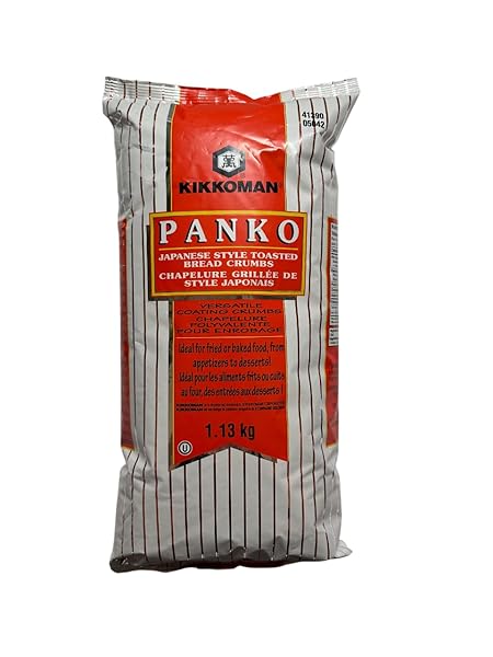 KIKKOMAN PANKO JAPANESE STYLE TOASTED BREAD CRUMBS FOOD SERVICE PACK 2.5 LBS (1.13 KG)