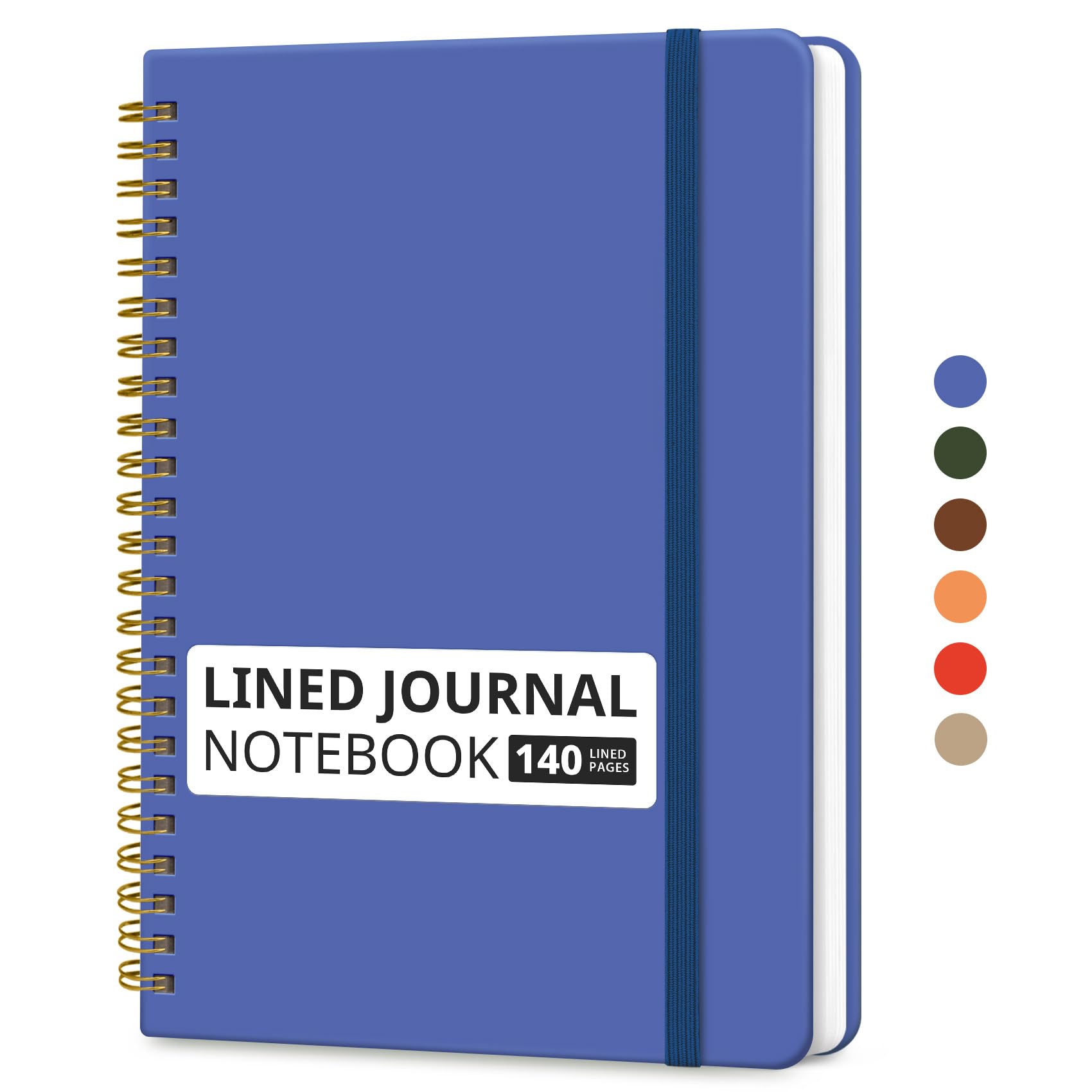 Lined Spiral Journal Notebook for Women & Men, 140