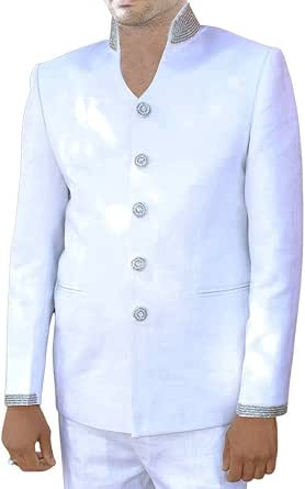 Linen Jodhpuri Suit V Neck JO165 