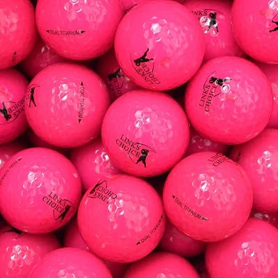 Links Choice 24 Pink Coloured Golf Balls Dual Titanium 90 Compression