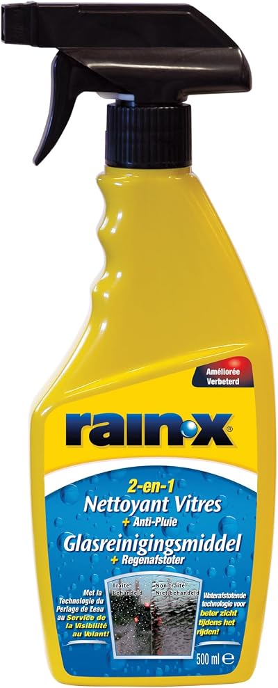 Rain-X 2-in-1 Glass Cleaner Plus Rain Repellent 500 ml Blue