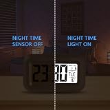 Vicloon Digital Alarm Clock Bedside LED Display 12/24H Snooze Temperature Date view 5