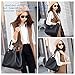 TIBES Fashion Waterproof Shoulder Bag Synthetic Leather Handbag Purse Black