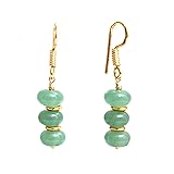 Gempires Green Aventurine Beaded Earrings