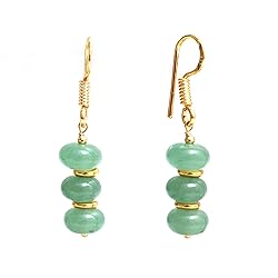 Gempires Green Aventurine Beaded Earrings