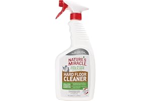 Nature's Miracle Hard Floor Cleaner, 24 Ounces, Dual-Action Stain and Odor Remover Works to Remove Tough Pet Stains and Odors On Sealed Wood and Hard Floor Surfaces
