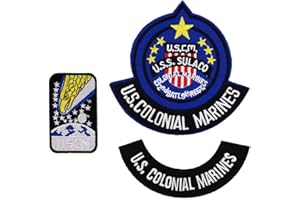 ROCKAPATCH USCSS Nostromo Crew Ripley Embroidered Iron On Patches Aliens Movie Halloween Costume DIY