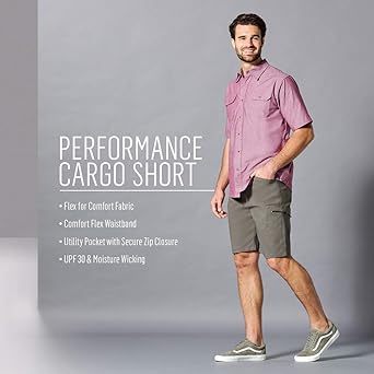 Wrangler Authentics Men S Performance Comfort Flex Waist Cargo