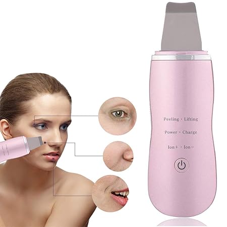 Ultraschall Gesichts Skin Scrubber, Filfeel Poren Reinigung Massager USB Charge Schönheits Maschinen Therapie Haut Wäscher Ge