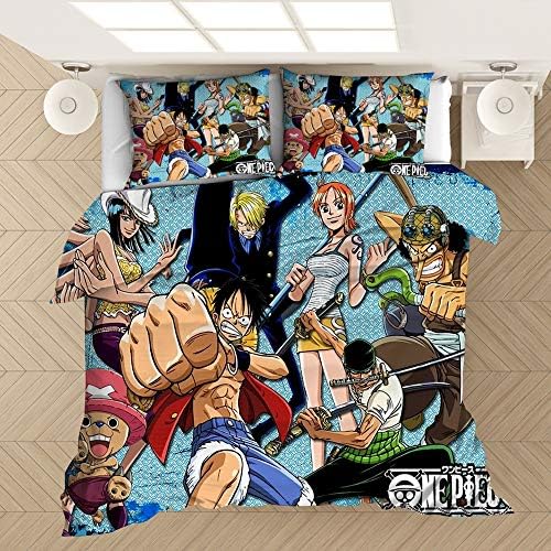 Amazon Com Soft Microfiber One Piece Bedding Comforter Cover Bed Set 3d Anime Printed Duvet Cover 2 Pillow Case Twin Full Queen King Size Bed For Bedroom Decor Supplies 5 Twin 173 218 Kitchen