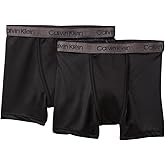 Calvin Klein Boy`s 2 Pack Microfiber Boxer Briefs